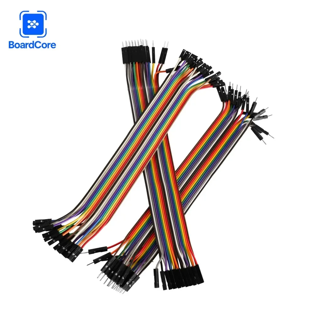 60-300 قطعة 20 سنتيمتر 20Pin دوبونت خط أنثى إلى أنثى ، ذكر إلى أنثى + ذكر إلى ذكر إلى أنثى لتقوم بها بنفسك اللوح طقم أسلاك توصيل معزز