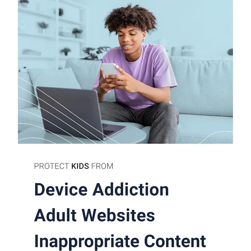 Guardião Parental Control Router, Mesh WiFi System, Malware Secure Home Router, Até 5,400 pés quadrados Cobertura