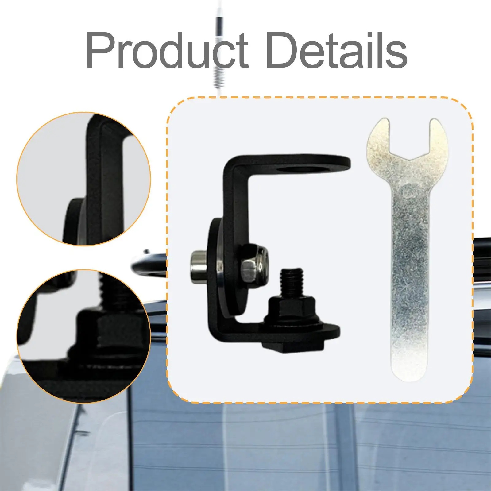 

Car Antenna Mount Bracket Replacement Durability Easy to Install Accessory