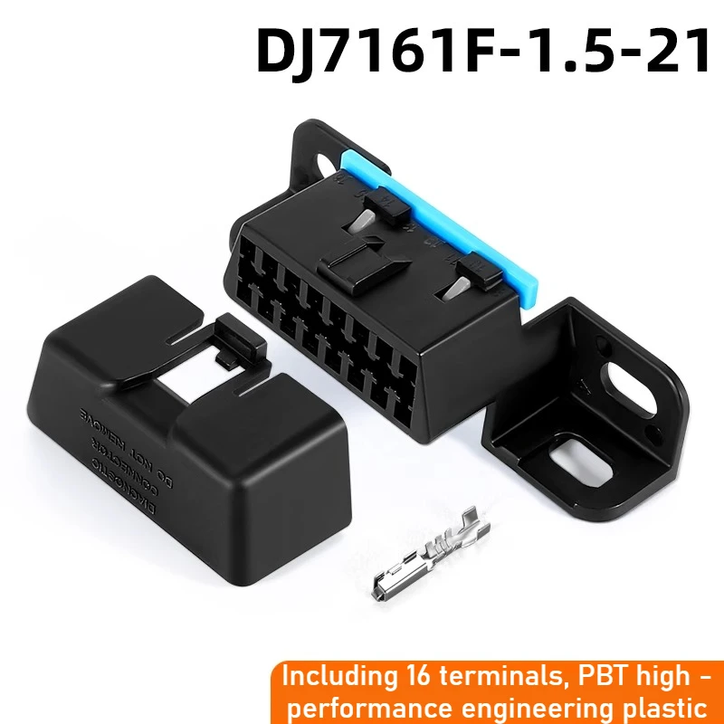 DJ7161F-1.5-21 16 furos Delphi Conector automotivo Conector OBD Plugue de diagnóstico 12110250