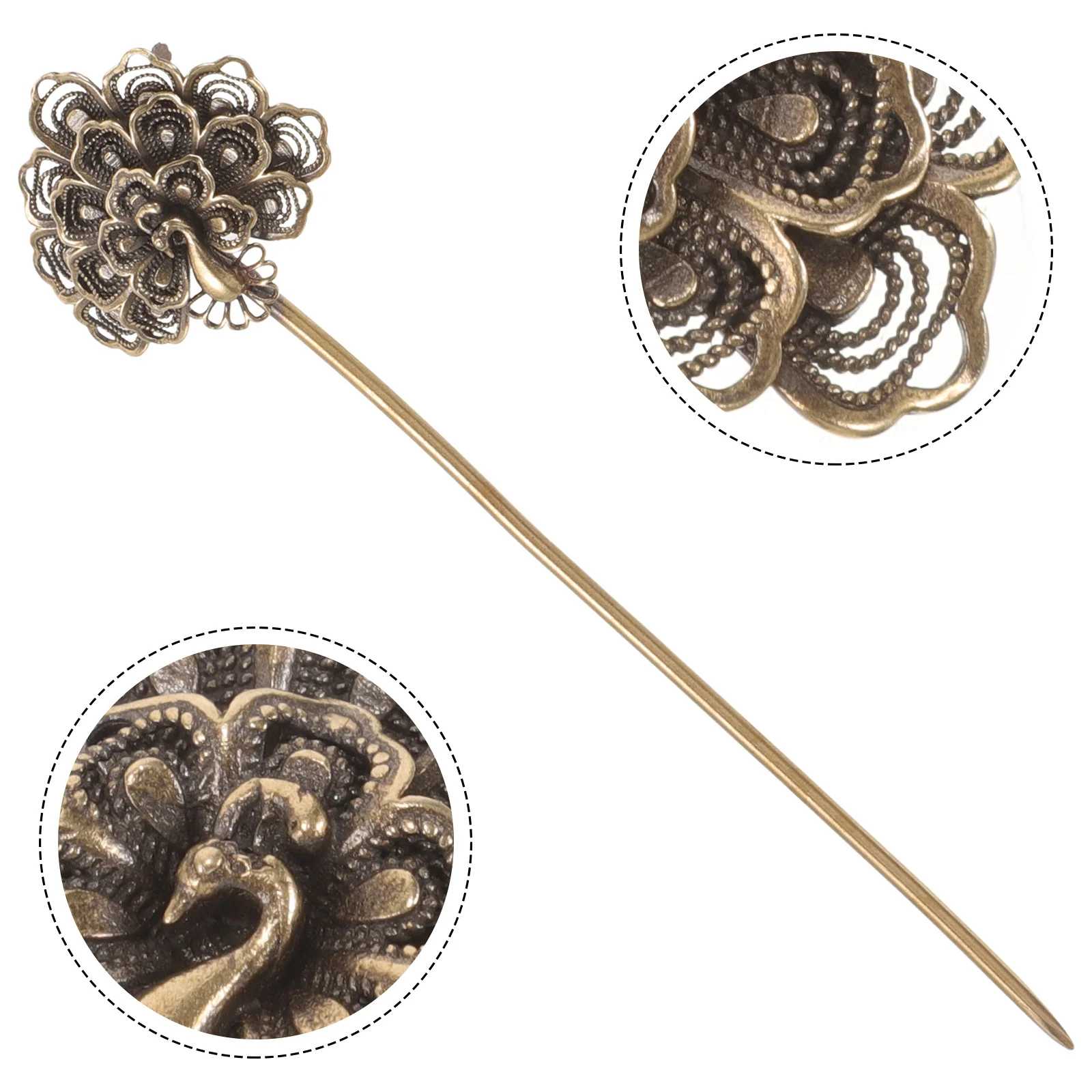 

Cigar Draw Tool Copper Retro Peacock Shaped Punch Needle For Smooth Airflow Portable Cigar Dredge Enhancer Accessory