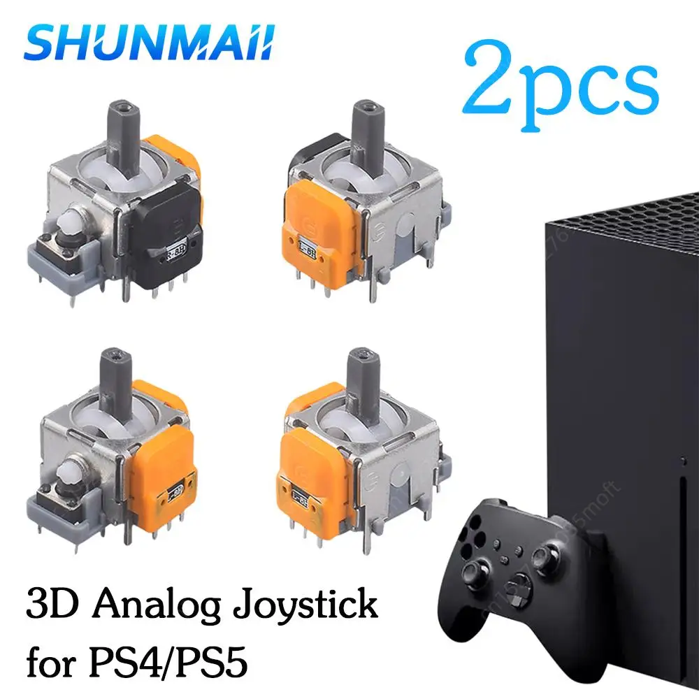 2pcs Hall Effect Joystick Module for PS4/PS5 Replacement 3D Analog Stick Joystick Game Controller Joystick Sensor Module