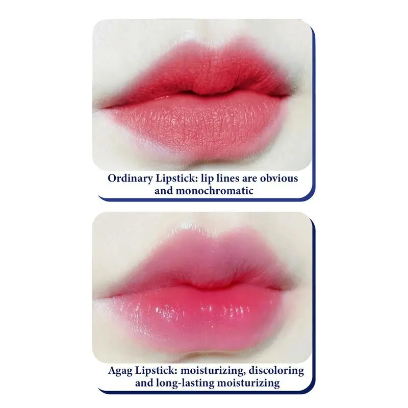 Rossetto blu temperatura variabile colorazione rossetto pigro impermeabile idratante gelatina rossetto durevole balsamo per le labbra per le donne