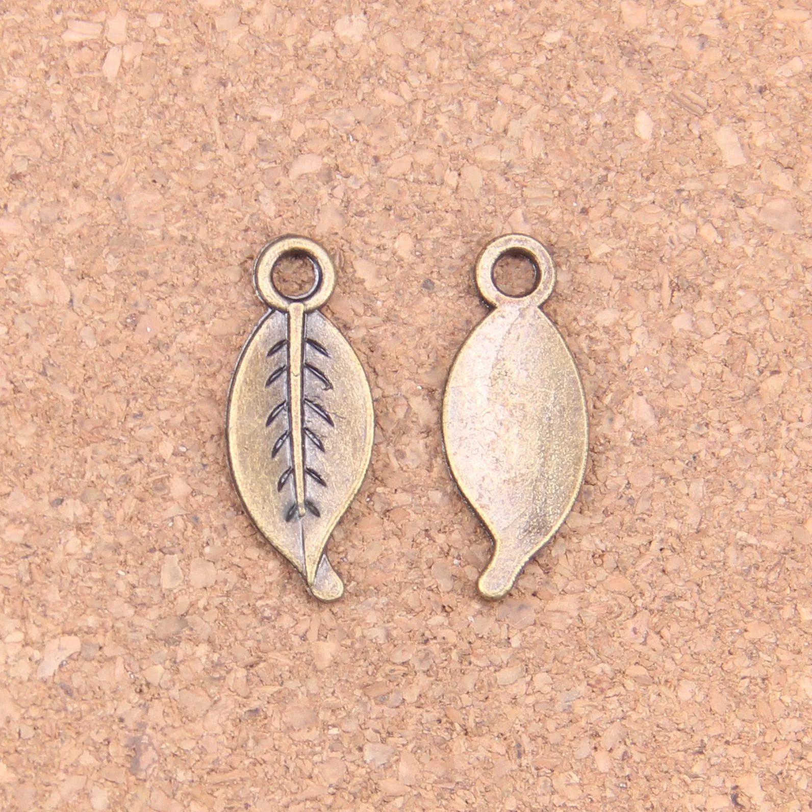 126pcs Charms Tree Leaf 24x10mm Antique Pendants,Vintage Bronze Jewelry,DIY For Bracelet Necklace