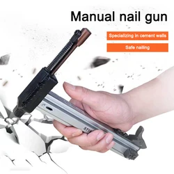 Manual nail gun steel st18 nail gun woodworking concrete nailer cement wall nailing wire groove wall nailer dedicated