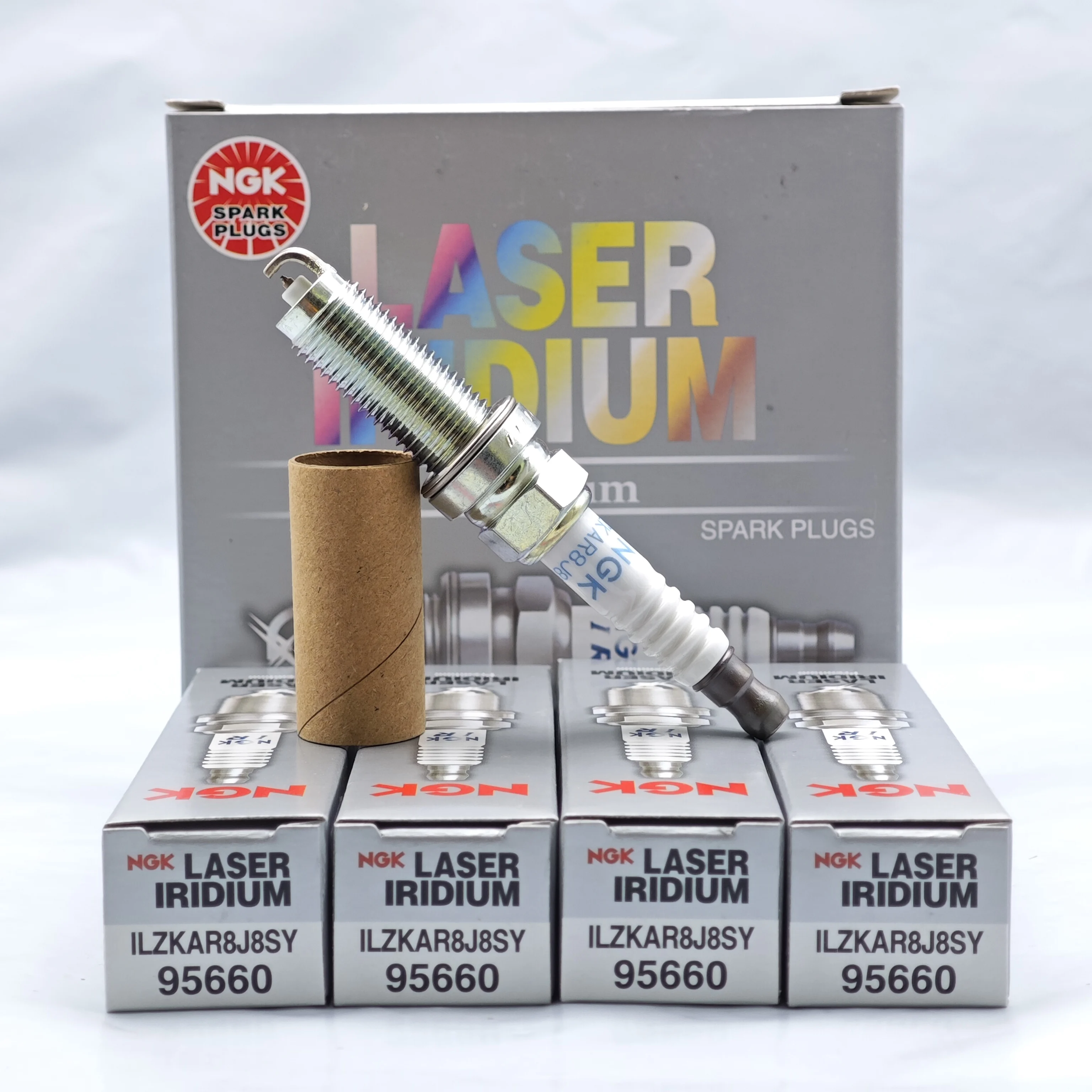 4pcs Original NGK Laser Iridium Spark Plug ILZKAR8J8SY 95660 OE 122905PAA01 31673604 31380014