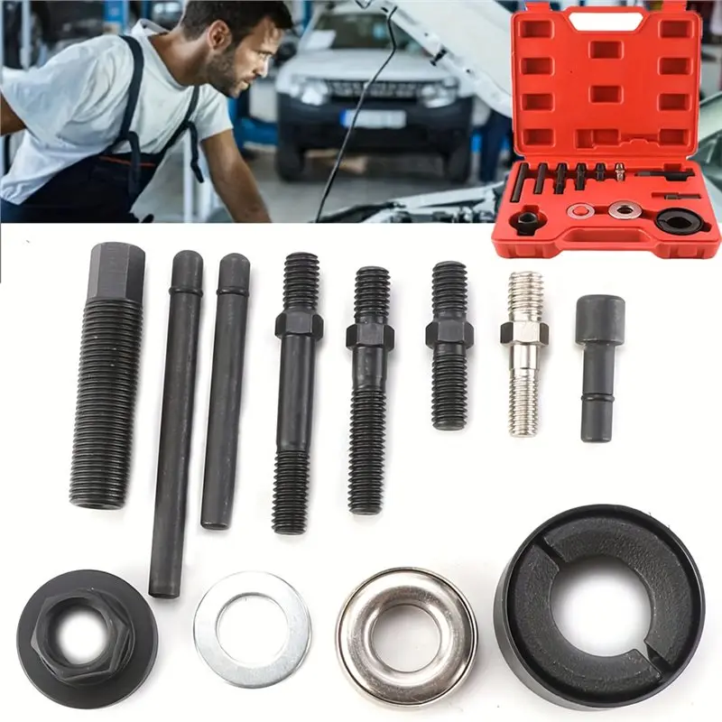 ABKS-Installer Kit Power Steering Pulley Puller For Water Pump Vacuum Pump Pulleys- Removal Installation Tool For Most Engines