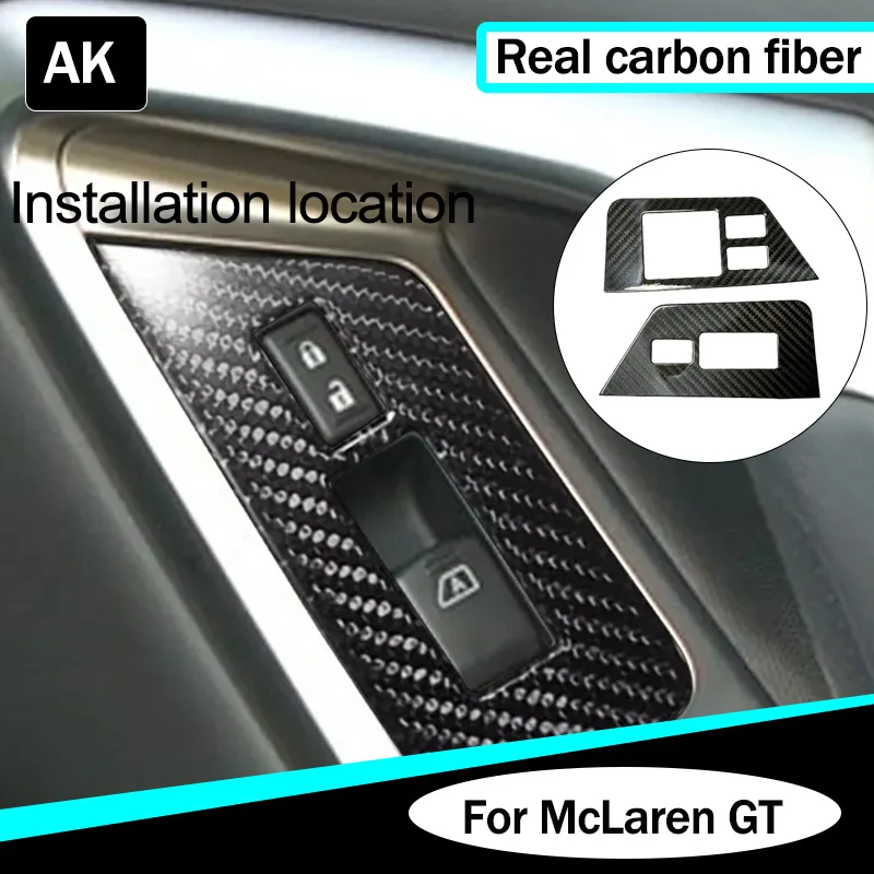 

Для Nissan GTR R35 2008-2016 настоящее углеродное волокно, панель переключателя подъема окна, аксессуары для украшения интерьера автомобиля