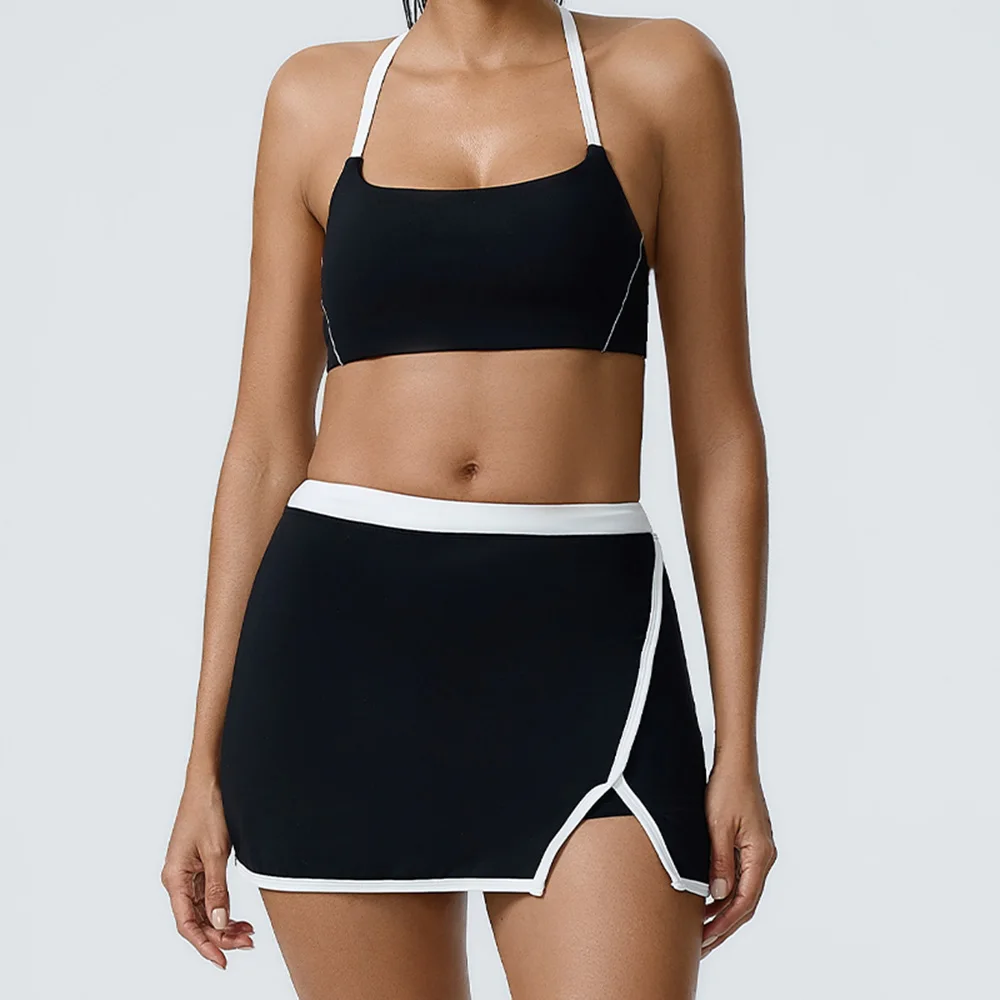 Yoga Set 2 Piece Sportswear Gym Clothes Women Sports Set Sport Bra Top High Waist Shorts Fitness Suit Running Workout Tracksuit