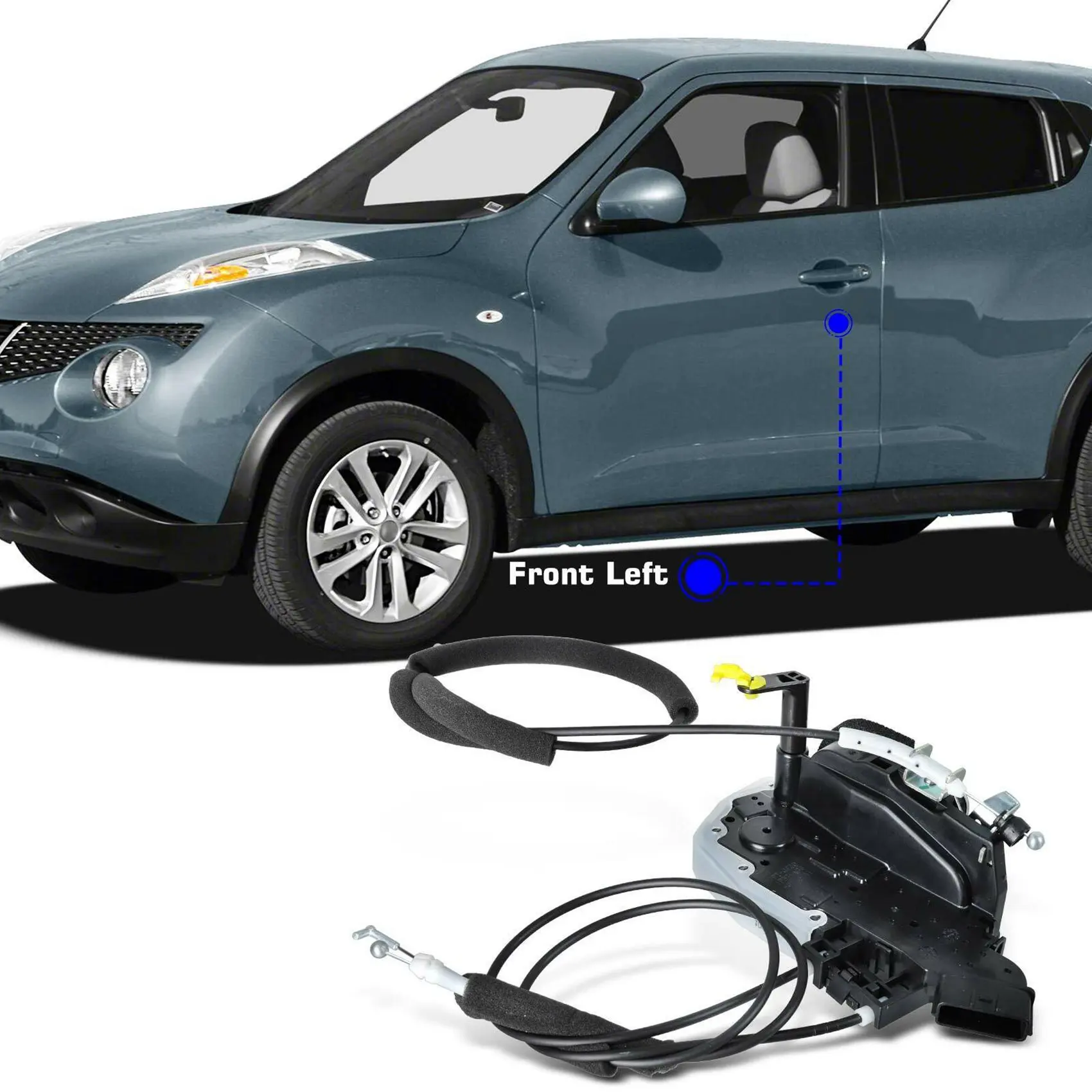 

Привод дверного замка автомобиля, 6-контактный 80501-1KM0A для Nissan Juke 2011-2017 L4 1,6 л Sport Utility, передний левый левый