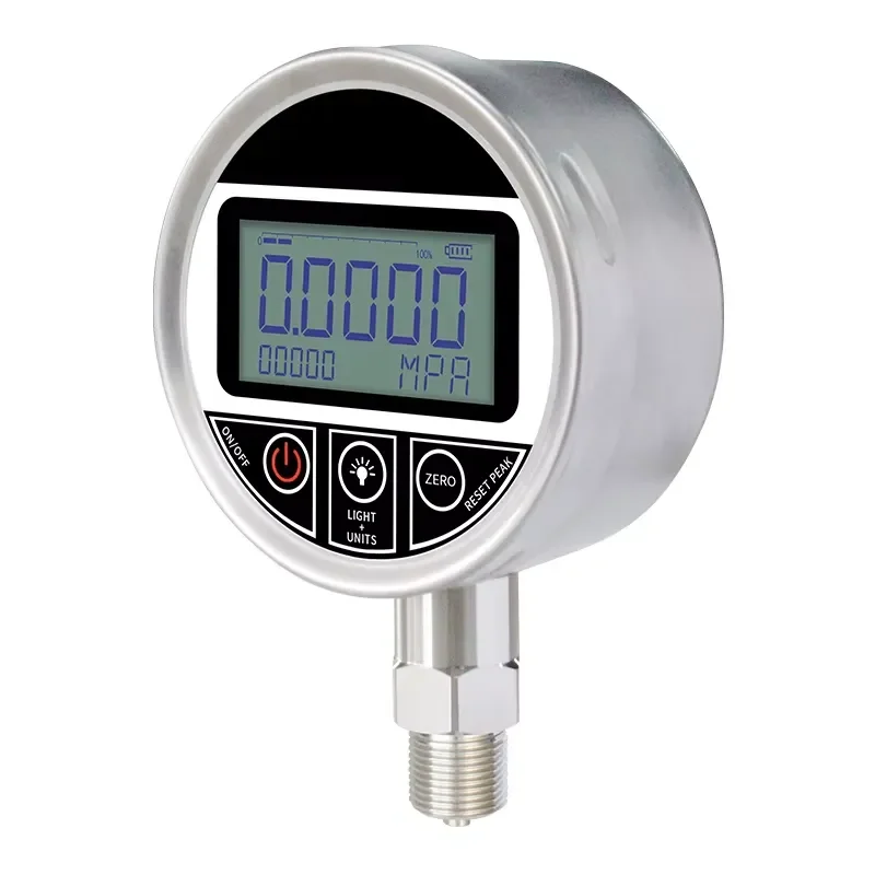 QDB118T Digital Pressure Gauge with Data Logger 100mm Diameter for Hydraulic air Water Oil Digital Pressure Gauge