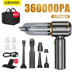 CENRR Mini 360000PA Car Vacuum Cleaner Portable Powerful Cordless Car Cleaner HandHeld Wireless Vacuum Cleaner Home Appliance