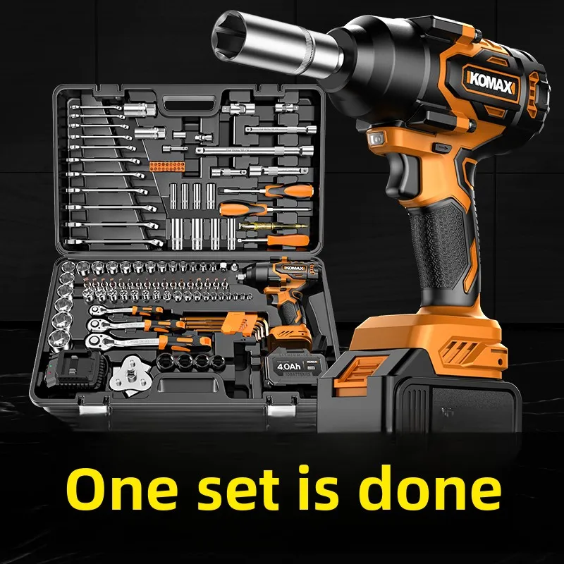 

Brushless electric wrench high torque air cannon frame woodworking high power impact electric wrench auto repair tool set