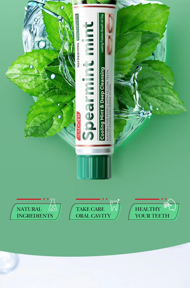 Ginger Mint Flavored Toothpaste Multi-effect Gum Care Toothpaste To Clean Tartar and Fix Teeth Teeth Sensitivity Relief &Cavity