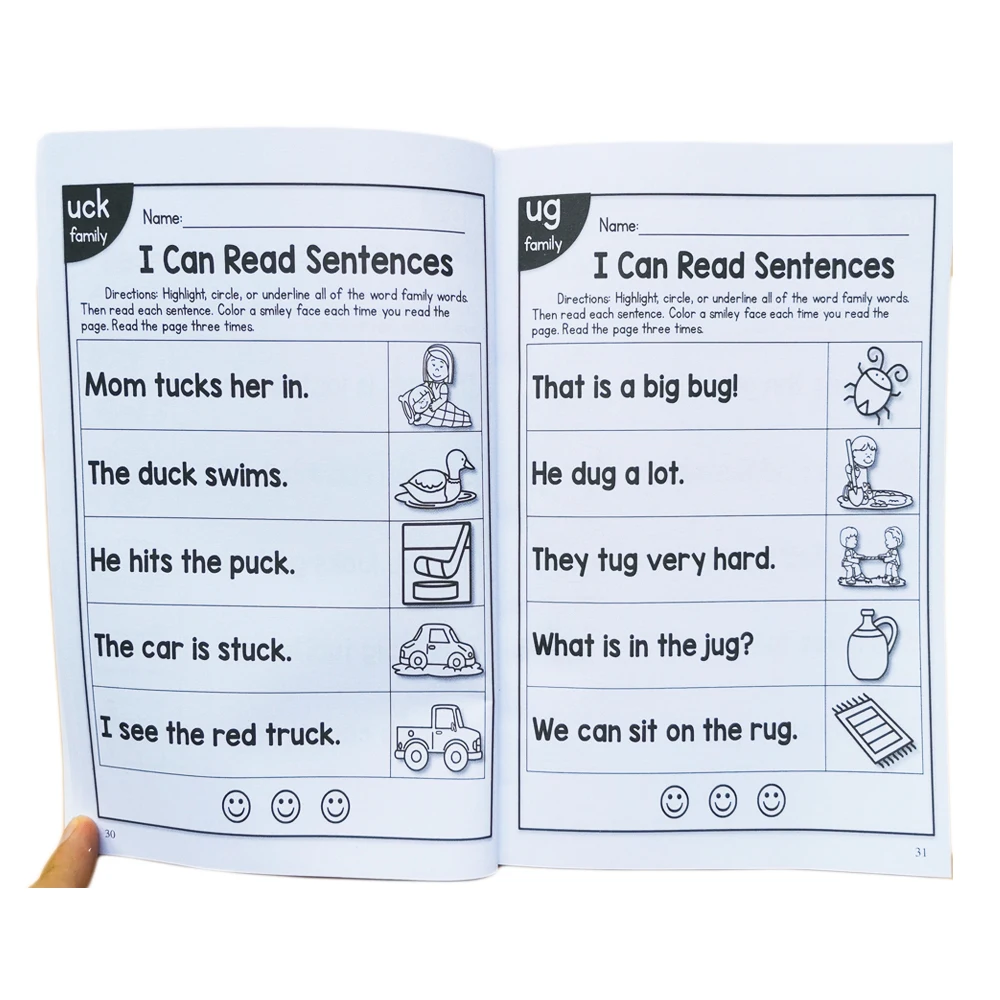 Inglês Phonics Regras Practice Book, Eu posso ler o livro de exercícios para crianças, As crianças aprendem, Inglês brinquedo educativo, 113 P