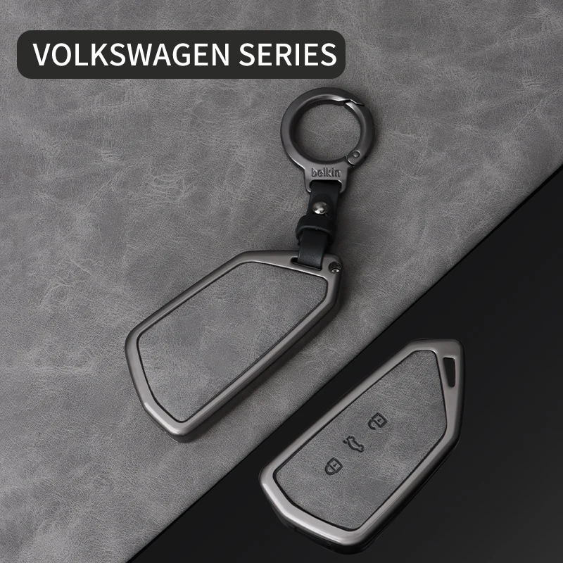 Leder-Schlüsseletui für VW ID.3 ID.4 Golf 8 MK8 Cupra Skoda Octavia A8 SEAT Leon MK4 Formentor Tarraco – Detail 8