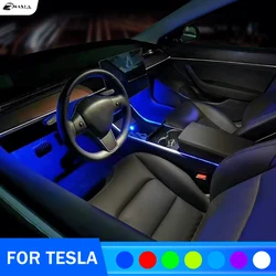 2PCS / 4PCS LED Footwell Light 18 Modes For Tesla Model 3 Model Y S X LED Car Atmosphere Lamp Footwell Lamp Interior Accessories