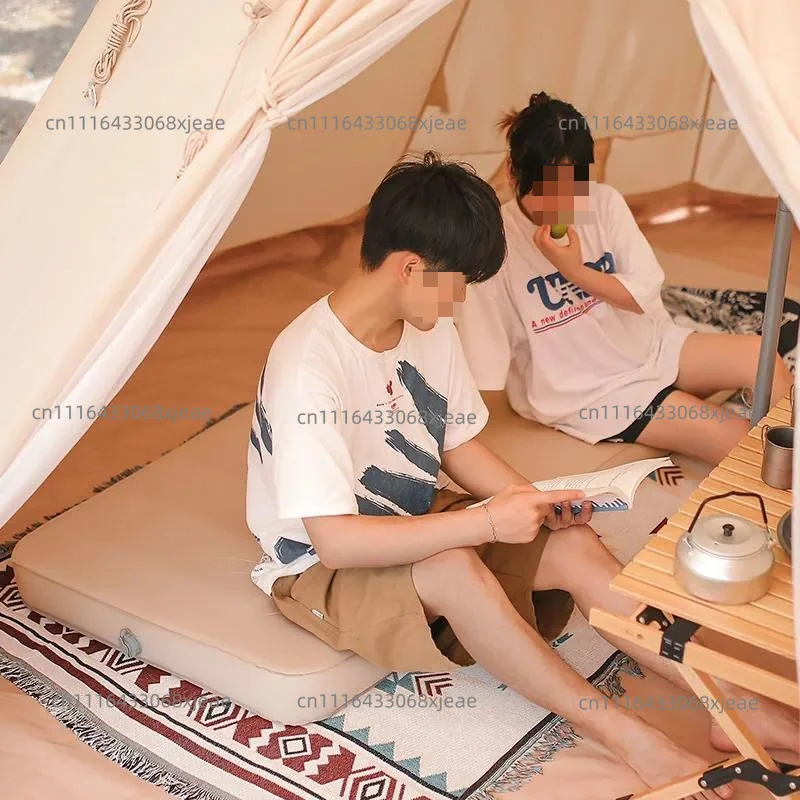 3D sponge inflatable mattress automatic inflatable sleeping mat camping single double moisture-proof mat tent lunch