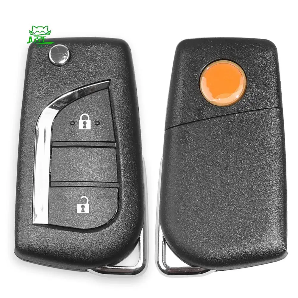 

A22E-For Xhorse XKTO01EN Universal Wire Remote Key Fob 2 Buttons For Toyota Type For VVDI Key Tool Part
