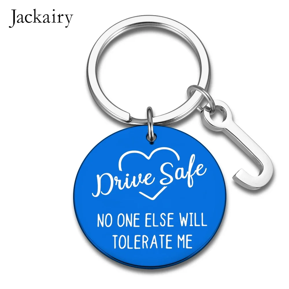 Drive Safe Keychain Gifts for Boyfriend Husband Dad Birthday Valentines Charms Keyring for Men Him From Wife Girlfriend Mom