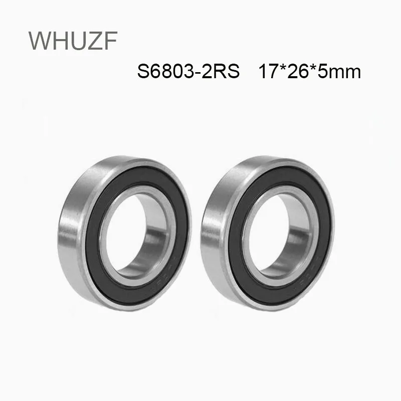 WHUZF 5/10/20PCS S6803RS Bearing 17*26*5 mm ABEC-3 440C Stainless Steel S 6803RS Ball Bearings 6803 Stainless Steel Ball Bearing