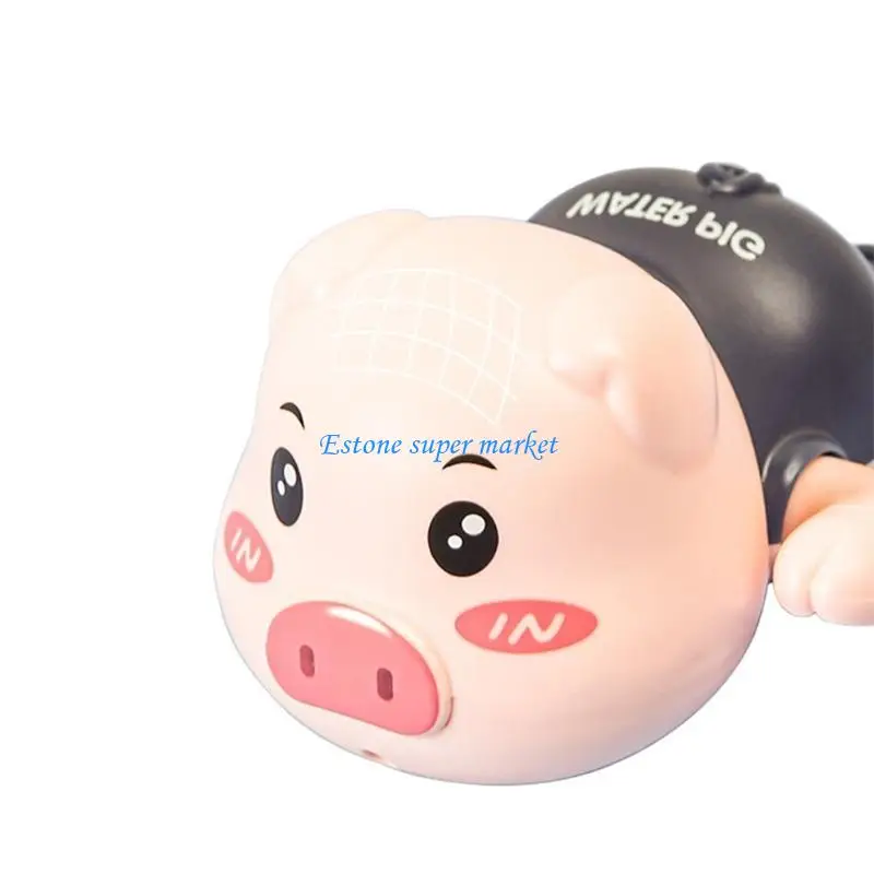 090B Spiaggia giocattolo interattiva per interni per set da gioco Mini barca da bagno galleggiante a forma maialino