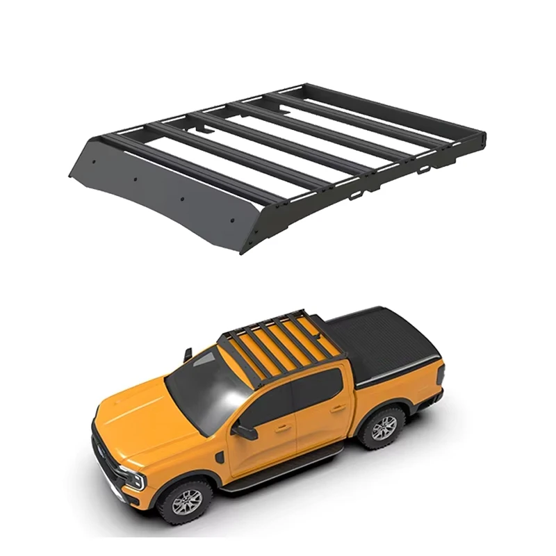 

Factory Wholesale Aluminum Plus Steel Car Roof Rack Off-road Pickup Truck Roof Rack for ford Ranger T8 T9 4x4 Roof Racks