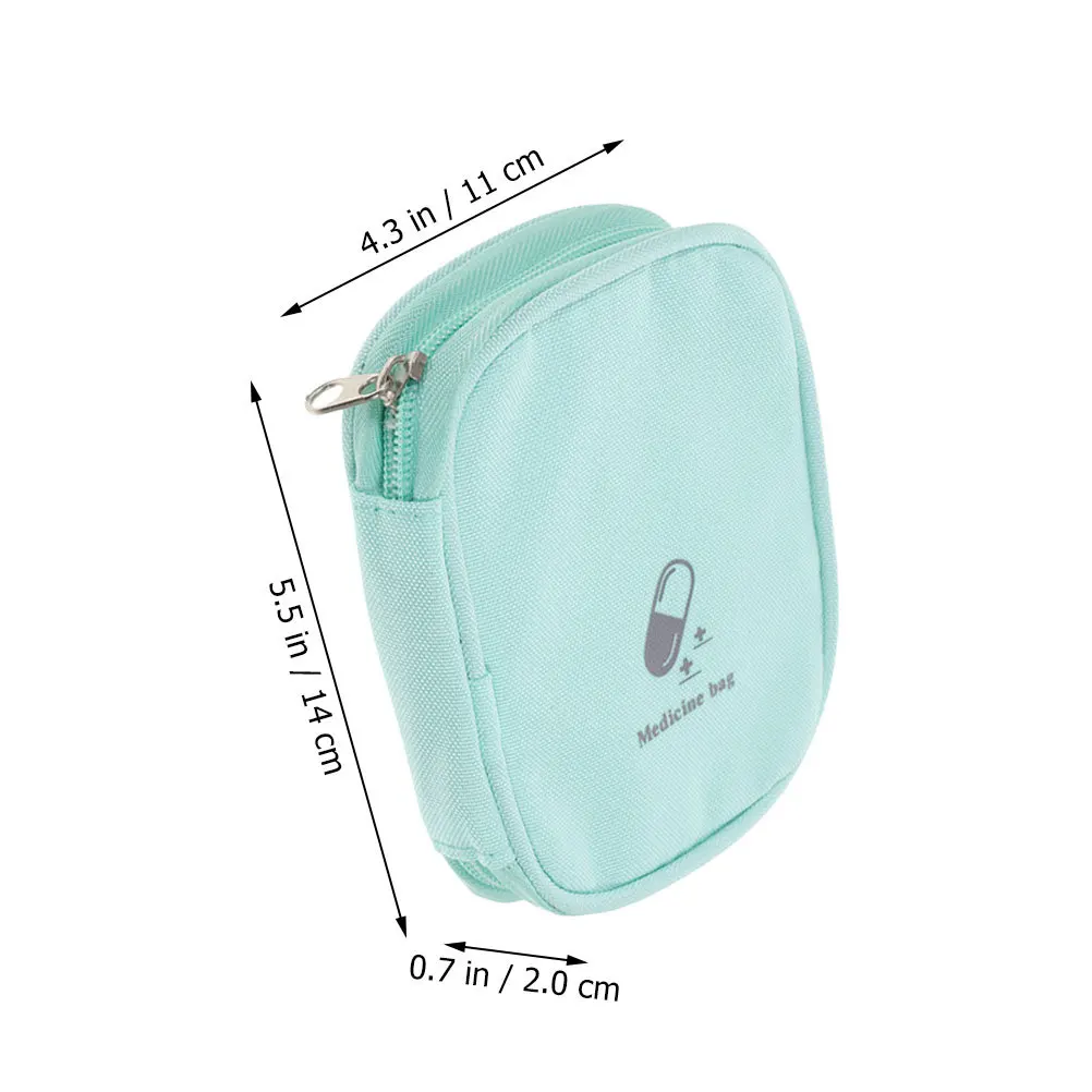 2 قطعة حقيبة الطب المحمولة كبيرة السفر الإسعافات الأولية الحقيبة في الهواء الطلق المشي لمسافات طويلة المنزلية التخزين المنظم سستة #4