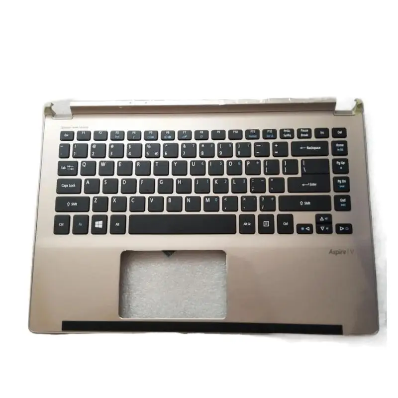 WAF 96% Novo para Acer Aspire V5-472 V5-472G V5-473 V5-473g V7-482PG Palmrest tampa superior teclado dos EUA dourado