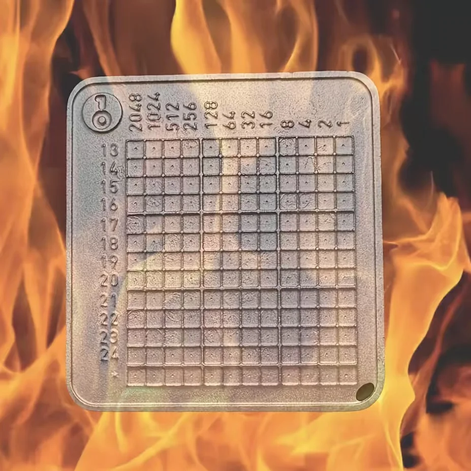 Pure titanium miniature safe suitable for Bitcoin, Dogecoin, cryptocurrency password storage compatible with all BIP39