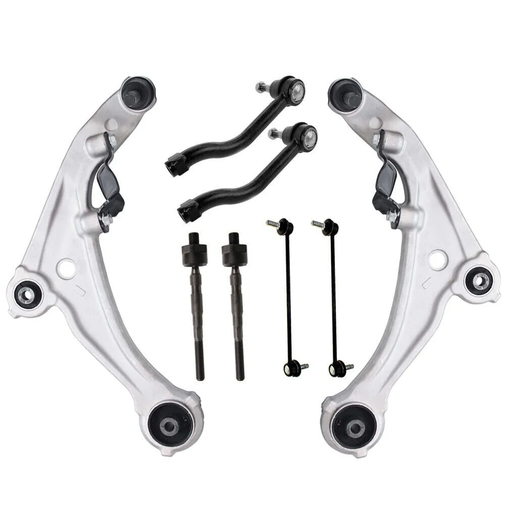 8x Front Lower Control Arm Ball Joint Sway Bar Tie Rod For Nissan Altima
