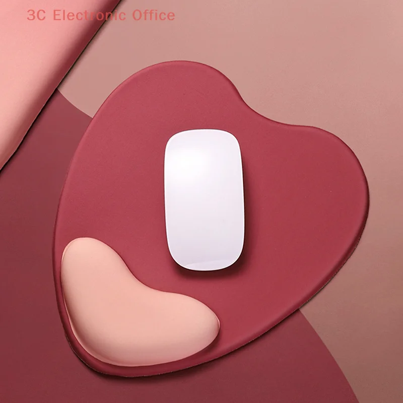 Alfombrilla de ratón de espuma viscoelástica con Base de goma antideslizante, cojín ergonómico de soporte para muñeca para oficina, hogar, ordenador portátil y escritorio