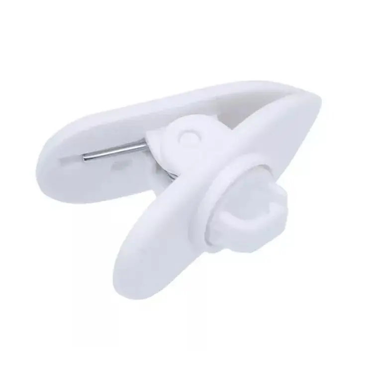 Cable de plástico para auriculares, Clip de solapa, abrazadera de Clip Lavalier, Clip para auriculares, accesorios para auriculares, calambres blancos