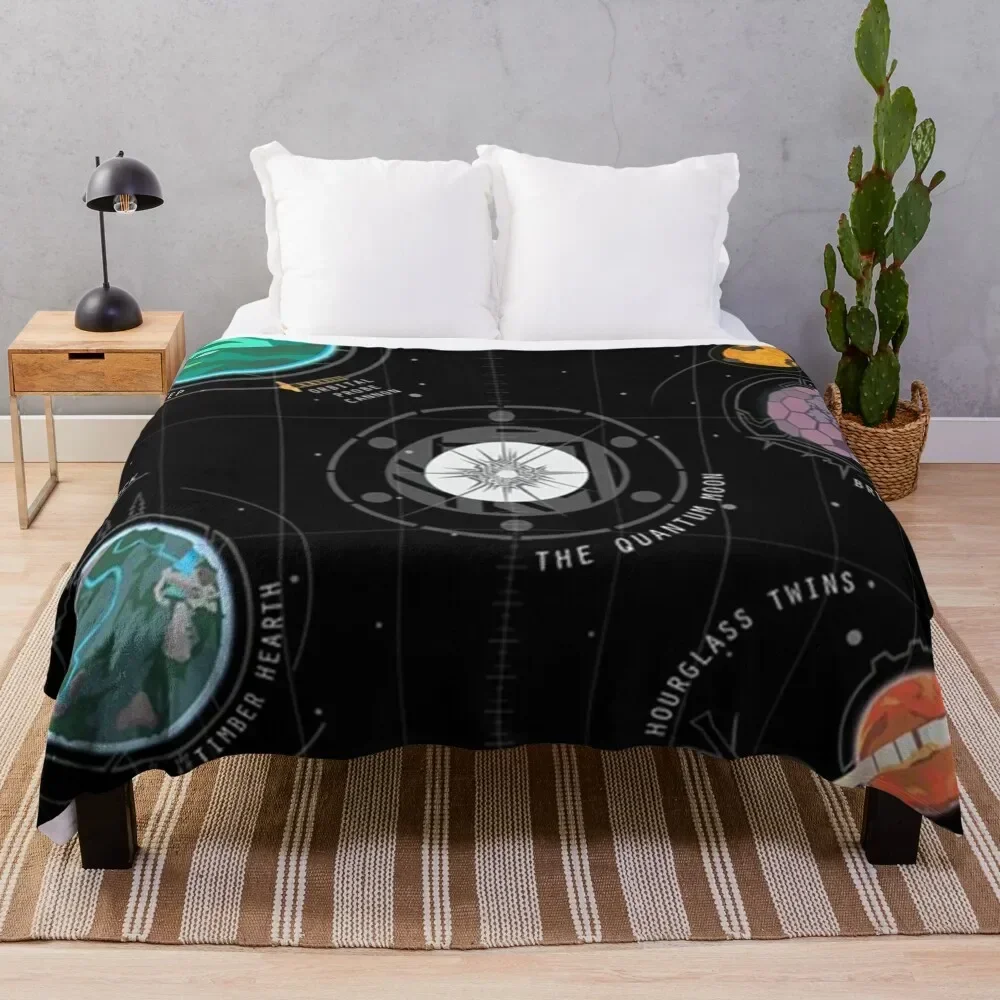 Outer Wilds System Throw Blanket anime Decorative Sofa halloween Sofa Throw Blankets