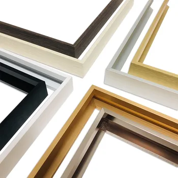 대형 DIY 골드 매트 페인팅 프레임, 사진 프레임, 캔버스 인쇄, 벽 아트 프레임, 벽 포스터 프레임, 7 가지 색상, 30x40, 40x50