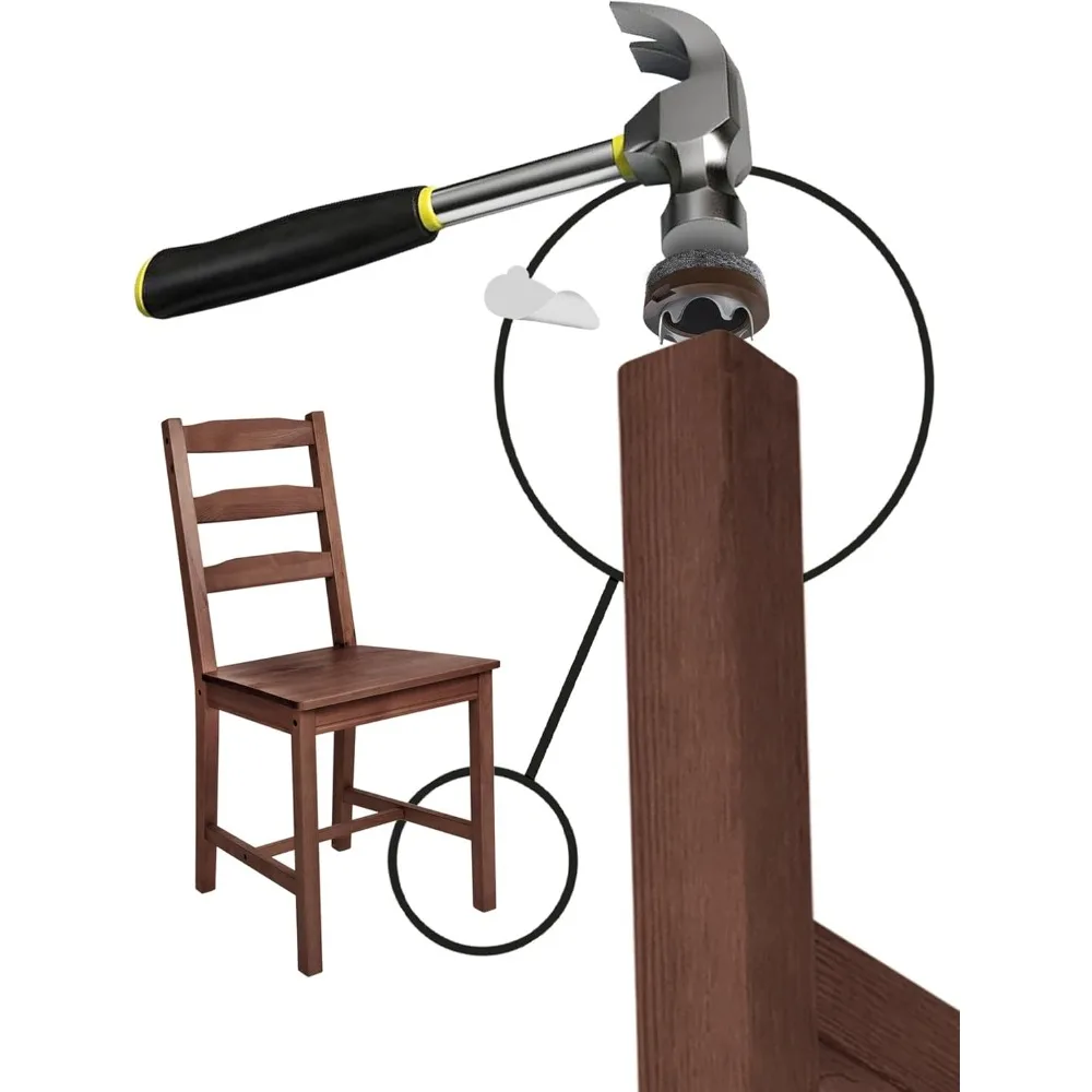 Protezioni per il pavimento delle gambe delle sedie/Slip per sedie in feltro (set di 16) Cuscinetti per mobili in feltro ribaltabili garantiti per rimanere, Ro da 1 pollice