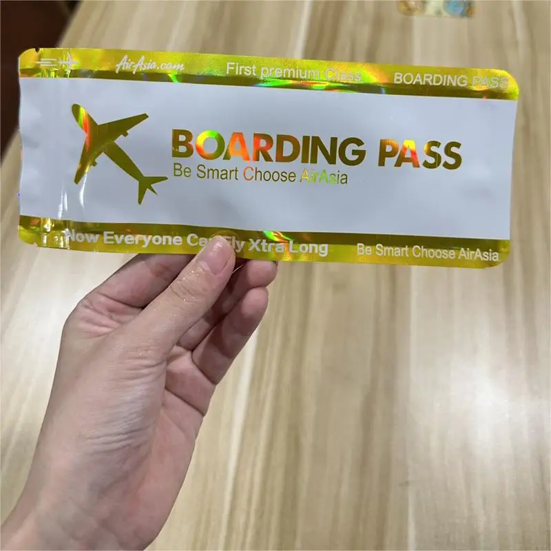 Travel Boarding Pass Bag, Fresh-keeping Bag, Creative, Laser Candy