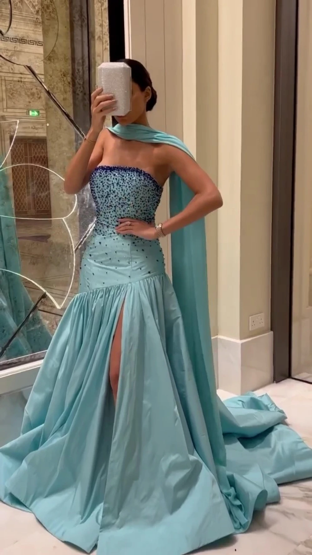 Customized Prom Dresses Sexy Strapless Mermaid Evening  Beading Beaded s Formal Occasion Gown vestido de festas longo casamento