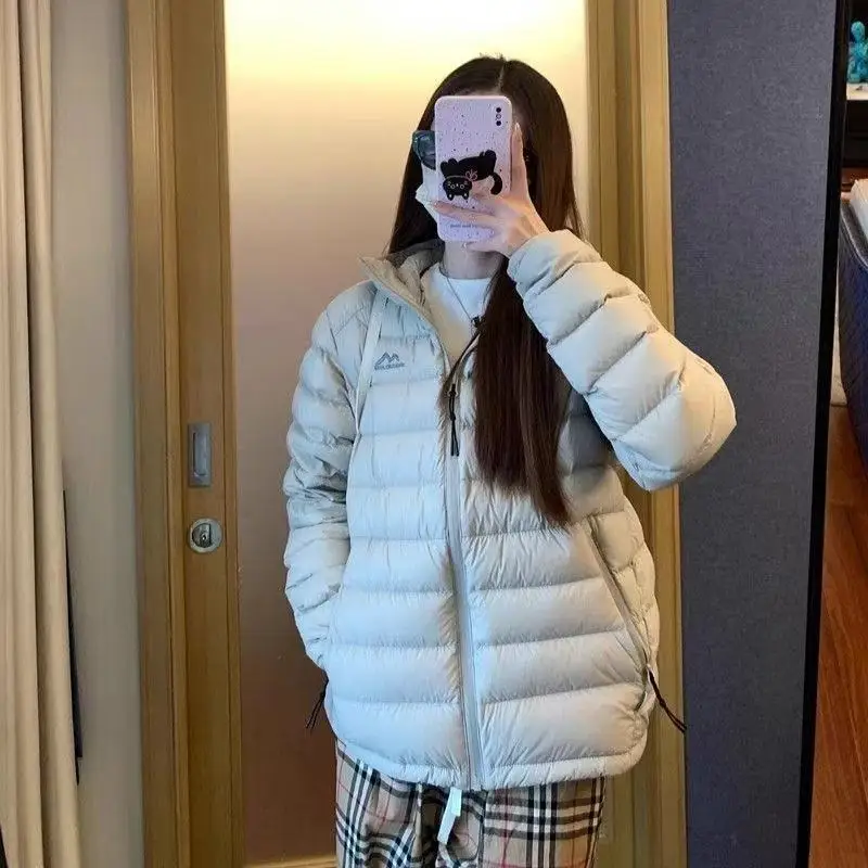 Lightweight Short Cotton Jacket Autumn Winter New Style Warmth Hooded Fashionable Versatile Outerwear for Women Korean Style