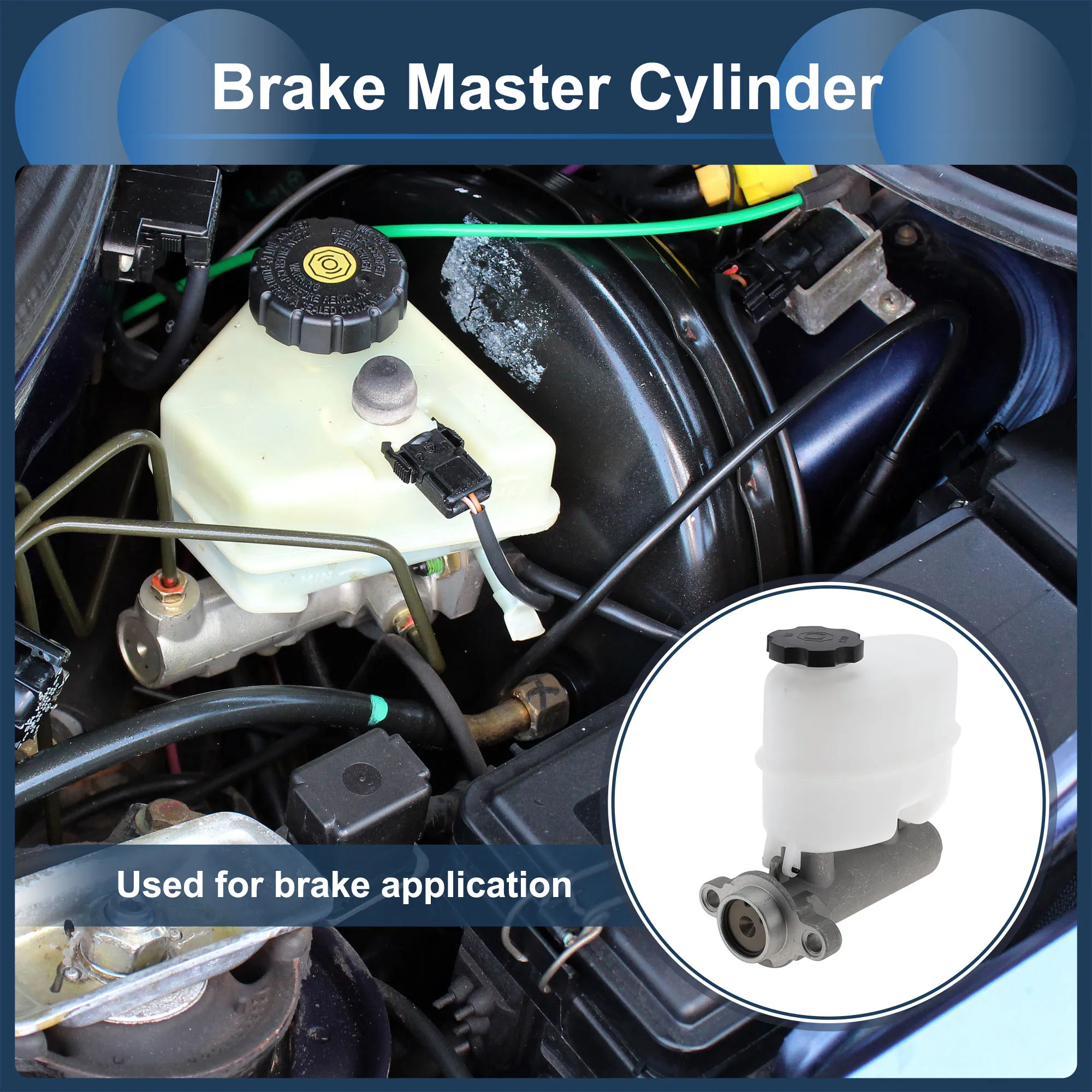 

UXCELL Brake Master Cylinder No.M630002 for Hummer H2 03-07 Silver Tone Cast Iron 1 pc