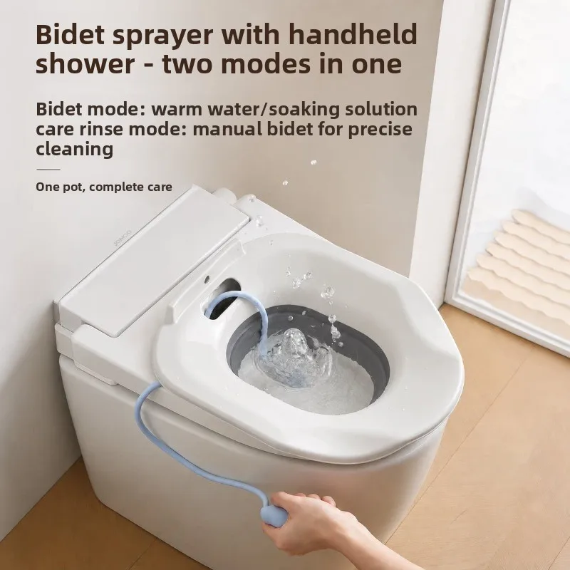 New Sitz Bath Folding Portable Bidet for Maternity Self-Cleaning Private Parts Postpartum Care Bath Hemorrhoid Fumigation Bidet