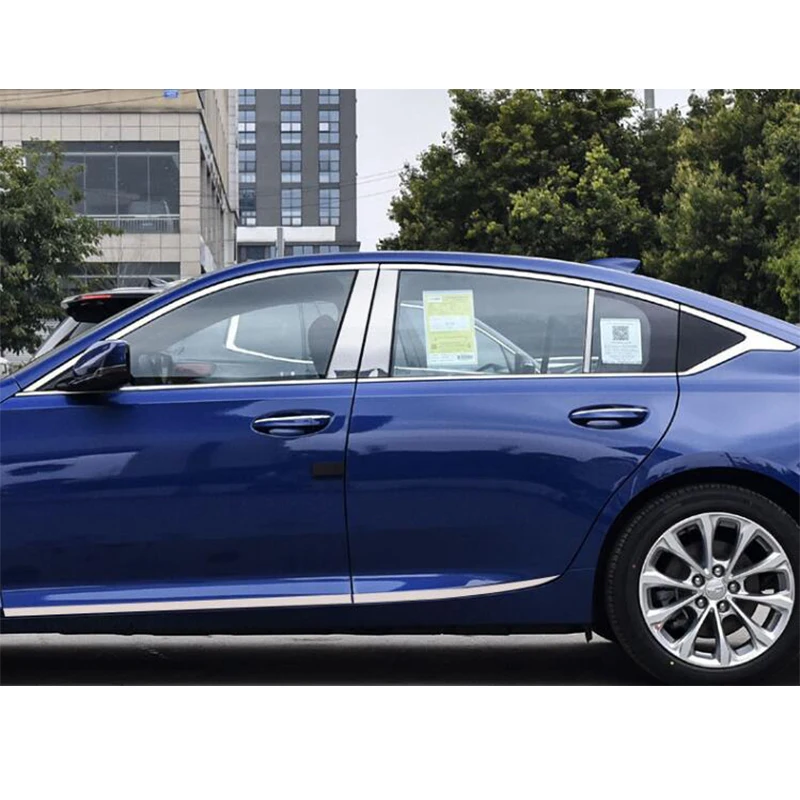 

Модифицированный для Cadillac CT5 2020 2021 2022 2023 нержавеющая сталь хромированная Боковая дверь корпус автомобиля молдинг Задняя Крышка багажника отделка