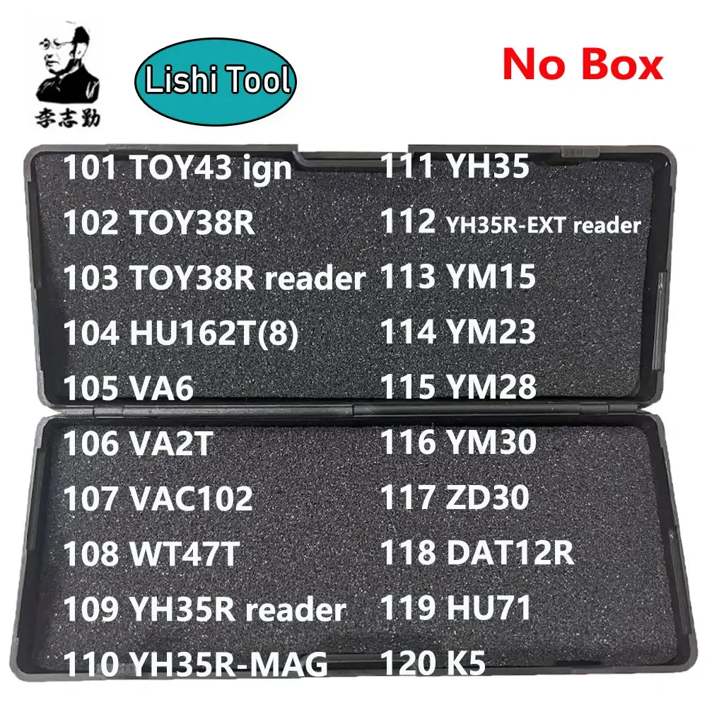 

101-120 No Box Lishi 2 in 1 2in1 Tool TOY43 TOY38R HU162T(8) VA6 VA2T VAC102 WT47T YH35R YM15 YM23 YM28 YM30 ZD30 HU71 K5 Tools