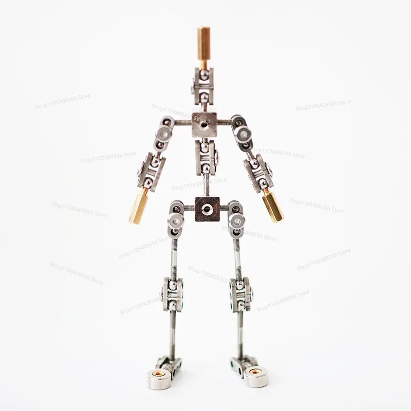 For Full Metal Frozen Frame Animation Character Skeleton Stainless Steel Skeleton DIY Animation Doll Flexible Wear Resistance