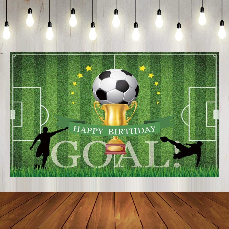 Calcio festa di compleanno calcio compleanno decorazione stoviglie palloncino tazza piatto tovaglia Banner sfondo forniture per feste di calcio