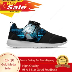 Japanese Anime Manga Jujutsu Kaisen Gojo Satoru Sport Running Shoes Casual Breathable Lightweight 3D Print Men Women Sneakers