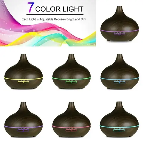 Remote Control Home Air Humidifier, Aromatherapy Essential Oil Diffuser, Large Capacity Electric Ultrasonic Aroma Diffuser,550ml