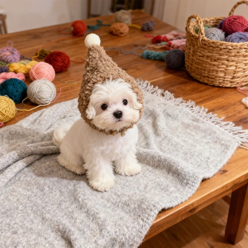 Soft Winter Pet Fleece Hat For Small Dogs and Cats Cosplay Headwear Perfect For Christmas And Holiday Festivities Gift