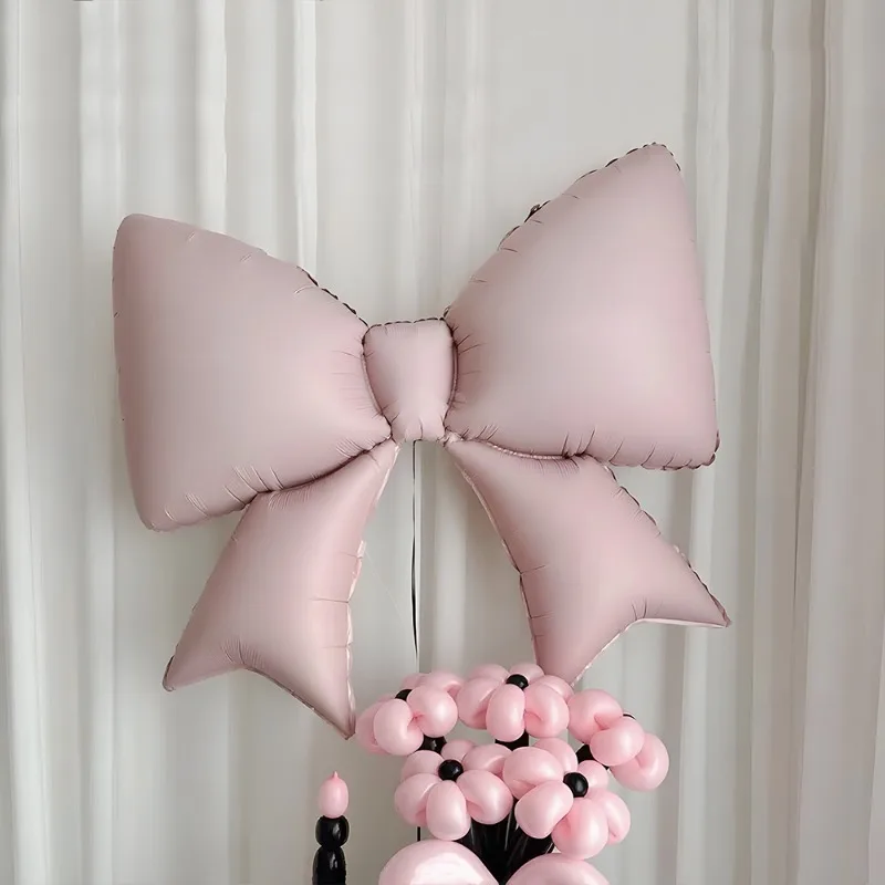 Balloon first birthday arrangement new large bow twilight pink ballet girl party scene decoration