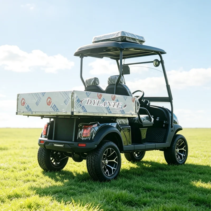 Factory Supply 5000W AC Electric Golf Cart 2 Seater Lifted Off-Road Golf Car with Cargo Box Golf Buggy